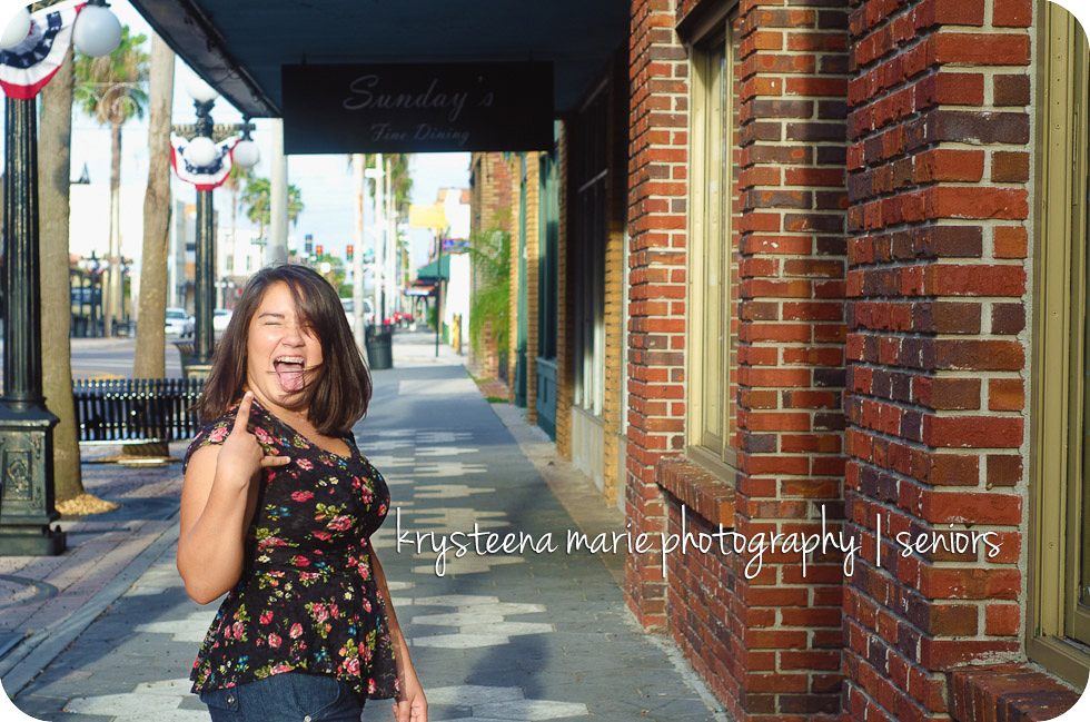 Senior portrait Chelsea rock star