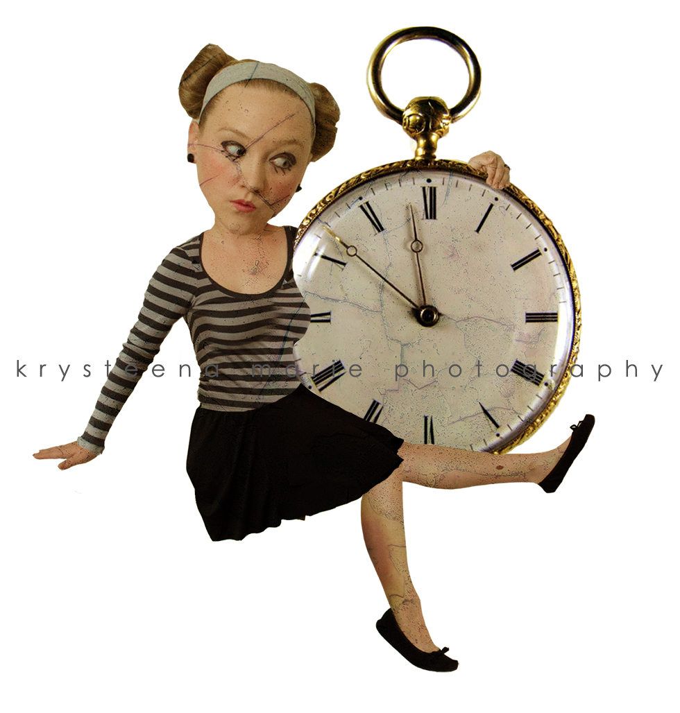 girl with pocket watch