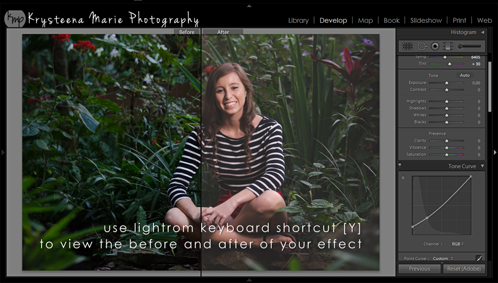 Lightroom Before & After Shortcut | Krysteena Marie Photography